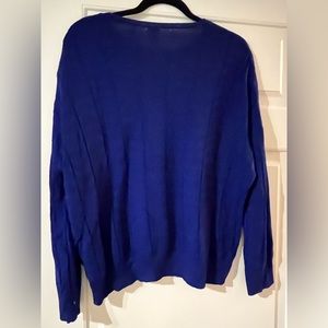 M missoni collar blue knit sweater